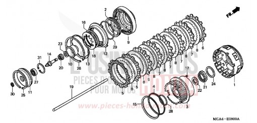 KUPPLUNG (GL1800A1/A2/A3) GL1800A2 de 2002